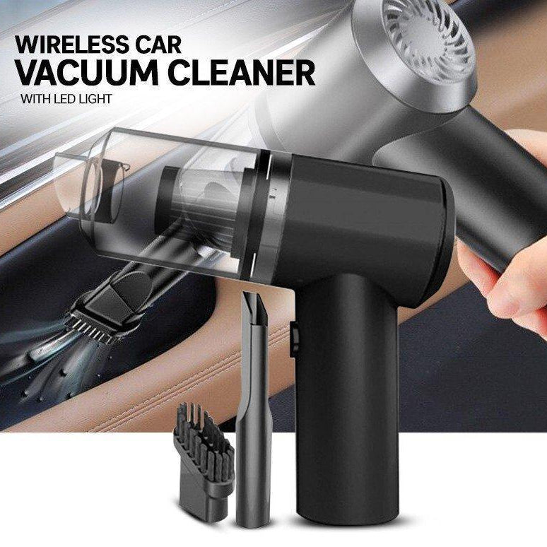 Portable Wireless Car Vacuum Cleaner with LED Light – High Power Handheld Mini Vacuum