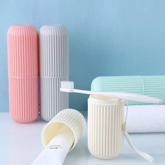 Portable Travel Toothbrush Case Set – Hygienic Toothbrush Holder for Home & Travel