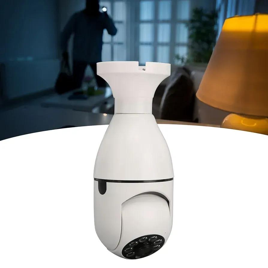 360° Smart WiFi Bulb Security Camera – 1080P HD Wireless IP Camera with Night Vision & Mobile Control