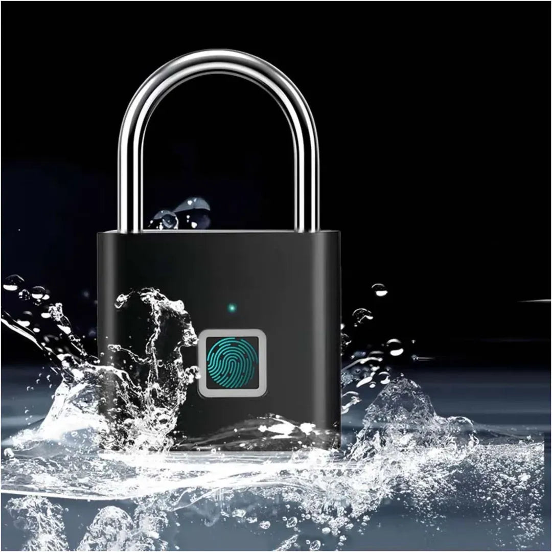 Smart Fingerprint Padlock – Keyless USB Rechargeable Security Lock
