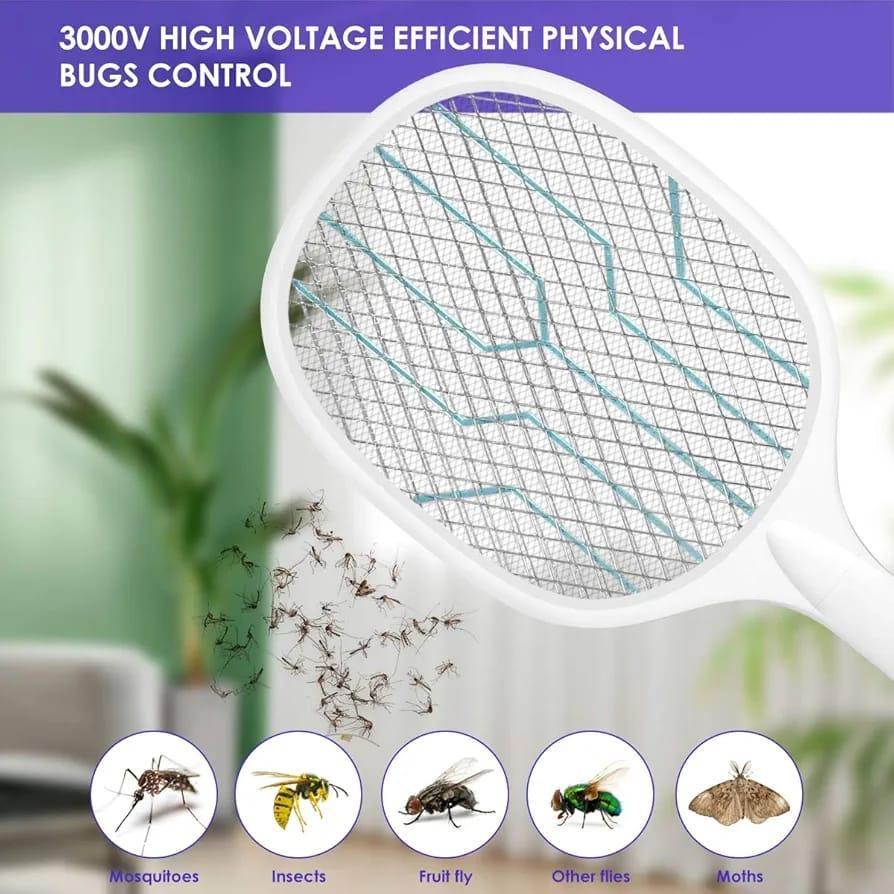 Electric Mosquito Killer Racket – USB Rechargeable Bug Zapper Bat