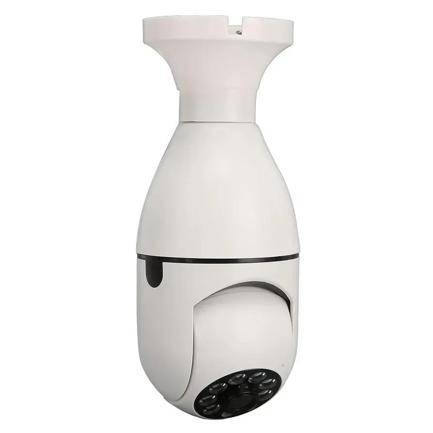 360° Smart WiFi Bulb Security Camera – 1080P HD Wireless IP Camera with Night Vision & Mobile Control