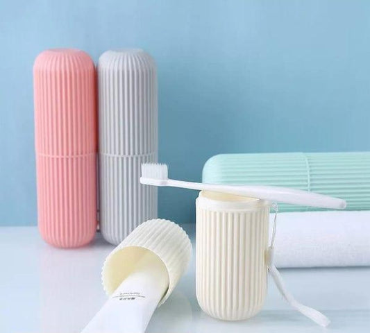 Portable Travel Toothbrush Case Set – Hygienic Toothbrush Holder for Home & Travel