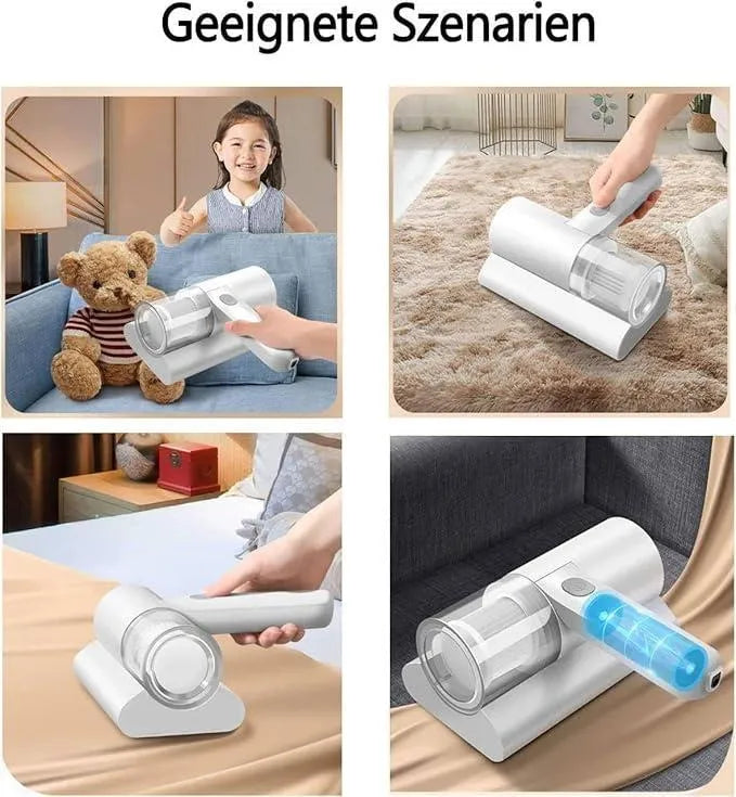 Powerful Anti-Mite Vacuum Cleaner – Rechargeable Handheld with Deep Cleaning Technology