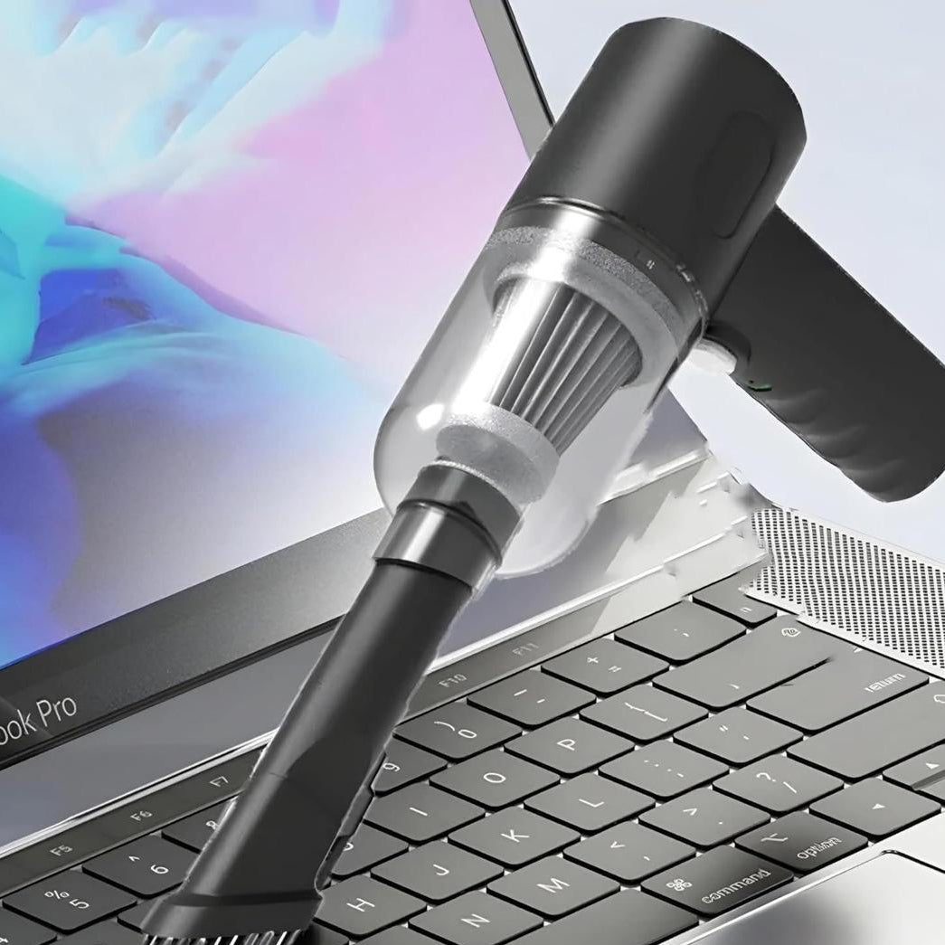 Portable Wireless Car Vacuum Cleaner with LED Light – High Power Handheld Mini Vacuum
