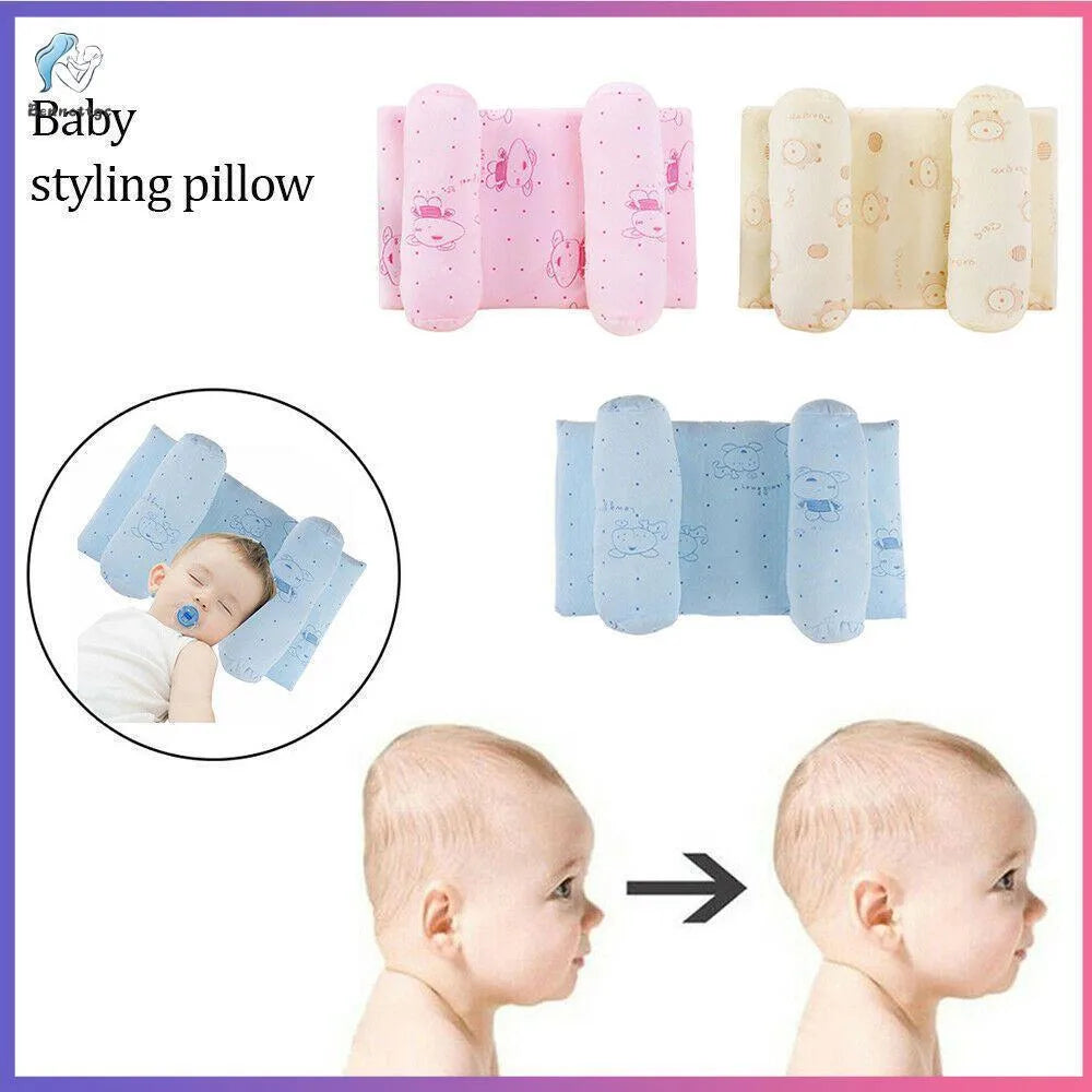 Baby Anti-Roll Sleep Support Pillow for Newborns – Soft Cotton Infant Positioner Cushion