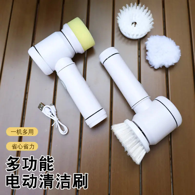 5-in-1 Cordless Electric Cleaning Brush – Multi-Purpose Power Scrubber for Kitchen, Bathroom & Home
